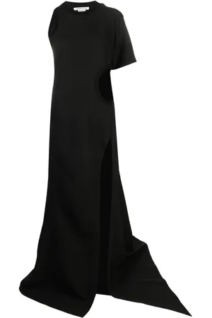 ALESSANDRO VIGILANTE Cut-out asymmetric maxi dress