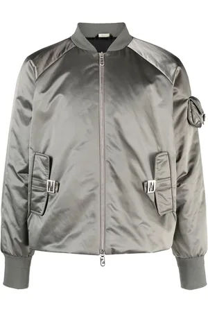 Fendi Satin zip-up bomber jacket