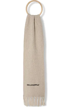 Karl Lagerfeld Logo-embroidered scarf