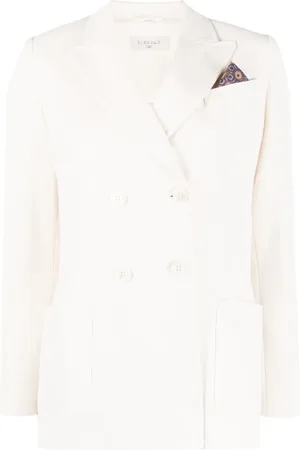 Circolo Double-breasted cotton blazer