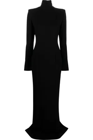 Monot High-neck open-back maxi dress