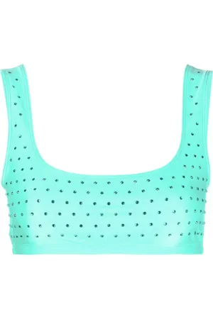 The Andamane Rhinestone-embellished crop top