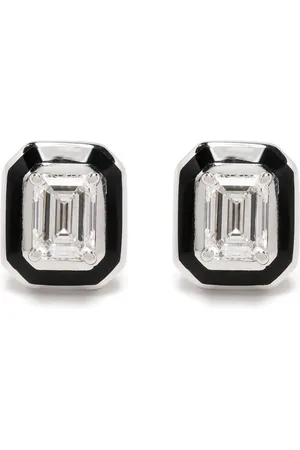 SELIM MOUZANNAR 18kt white gold Mina diamond earrings