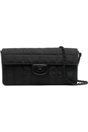 CHANEL 2002 Travel Choco Bar East West shoulder bag