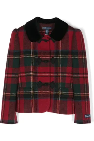 Ralph Lauren Tartan check-pattern wool-blend bomber jacket
