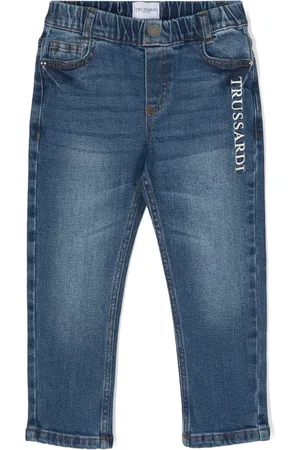 Trussardi Embroidered-logo jeans