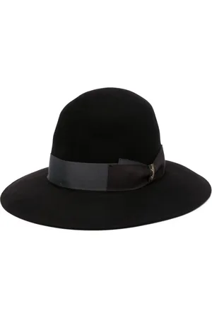 Borsalino Grosgrain-ribbon felted sun hat
