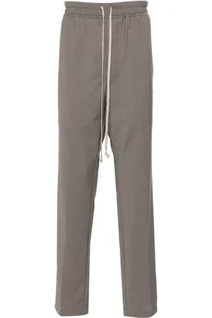 Rick Owens Drawstring Slim Long tapered trousers