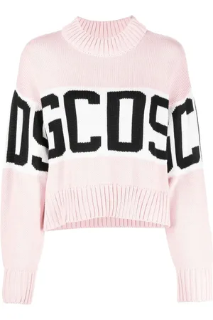 GCDS Intarsia-knit wool-blend jumper