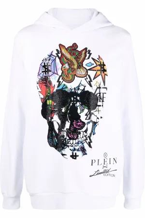 Philipp Plein Graphic-print long-sleeve hoodie