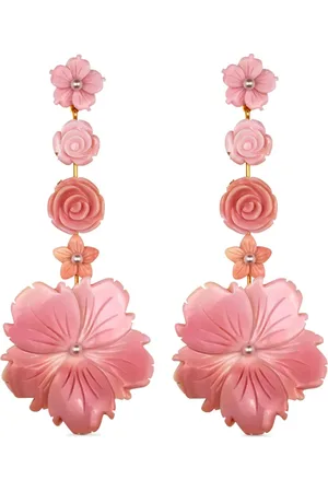 Jennifer Behr Tamia floral drop earrings