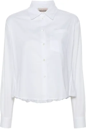 SEMICOUTURE Puffball-hem shirt