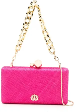 Isla Ibiza Logo-plaque detail shoulder bag