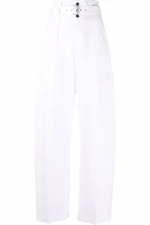 Serafini Wide-leg high-waisted trousers