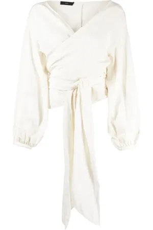Voz Peasant wrap-around blouse