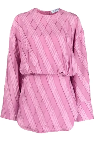 The Attico Long-sleeved jacquard dress
