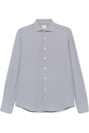 Traiano Milano Micro houndstooth-pattern shirt