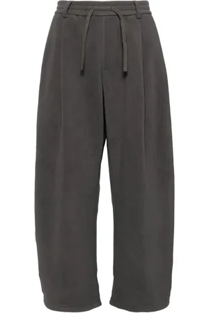 CROQUIS Fleece tapered trousers