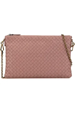 Bottega Veneta 2012-2024 Nappa Intrecciato Wallet On Chain crossbody bag