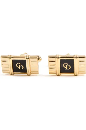 Dior 1990s CD-logo cufflinks