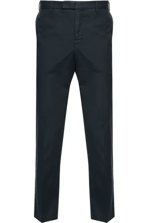 PT Torino Pressed-crease slim-cut trousers