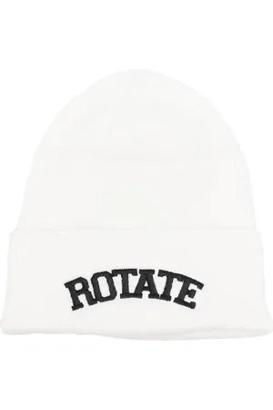 ROTATE Embroidered-logo beanie