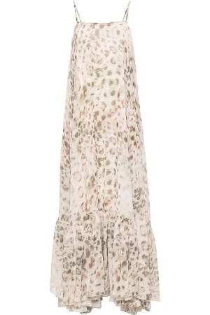 ROTATE Francisca animal-print maxi dress