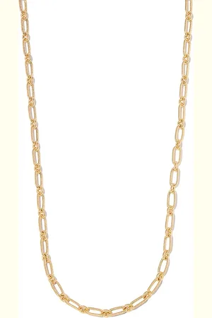 Lauren Rubinski 14kt yellow twist-chain necklace