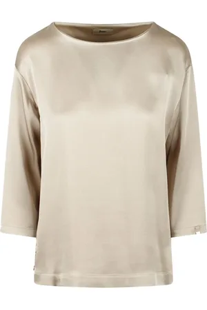 HERNO Satin-weave top