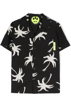 BARROW Palm tree-print shirt
