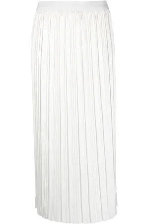 Roberto Collina Pleated midi-skirt