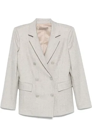 D.EXTERIOR Herringbone-pattern blazer