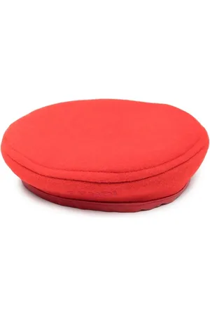 Fendi Logo-print wool-silk beret