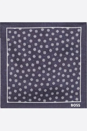 HUGO BOSS Floral-print handkerchief