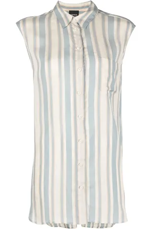 Aspesi Stripe-print sleeveless blouse
