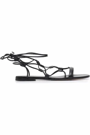 Gianvito Rossi Lace-up leather sandals