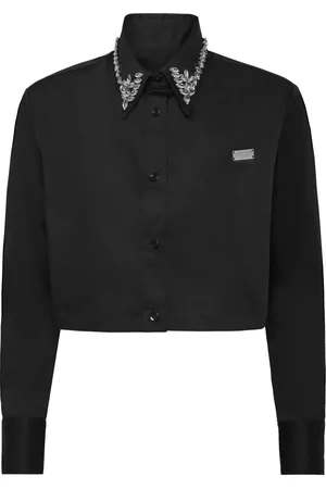 Philipp Plein Gothic Plein Cropped shirt