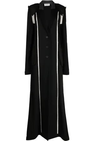 MONSE Distressed panelled cotton coat