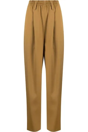 Quira Pleat-detail straight trousers