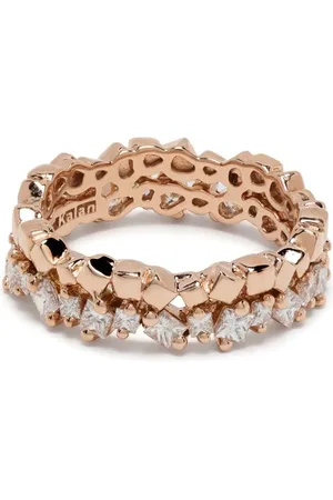Suzanne Kalan 18kt rose diamond eternity band ring