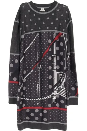 Hermès 2010s Clic Clac A Pois dress