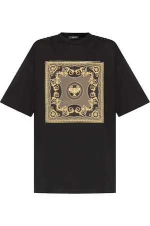 VERSACE Barocco-print cotton T-shirt