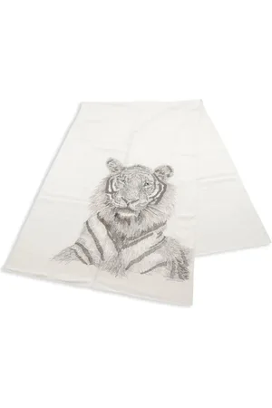 Hermès 2010s embroidered scarf