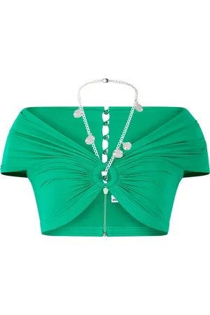 Paco rabanne Chain-detail gathered top