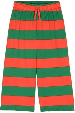 Mini Rodini Striped organic cotton track pants
