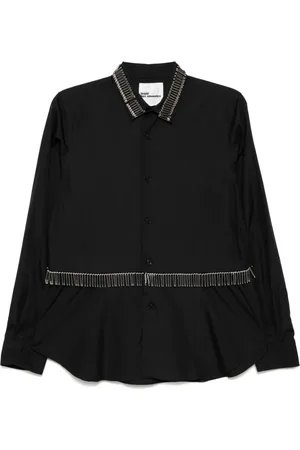 NOIR KEI NINOMIYA Safety pin embellishment long-sleeves shirt