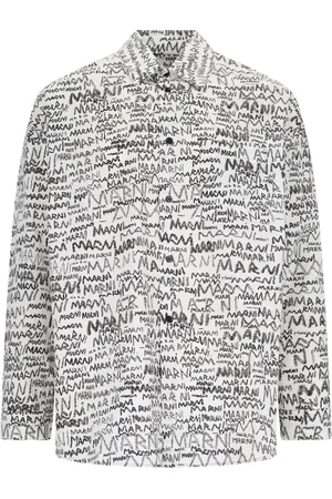 Marni Logo-scribble shirt