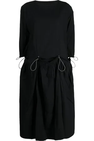 TOOGOOD Roper crinkled-effect drawstring midi dress