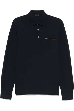 Ermenegildo Zegna Piqué-weave polo shirt