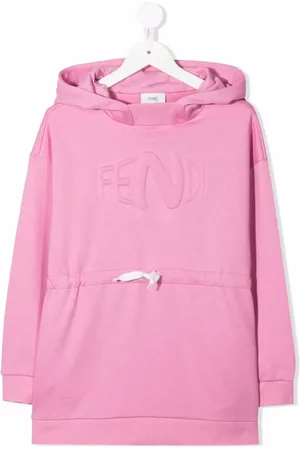 Fendi Debossed-logo drawstring hoodie